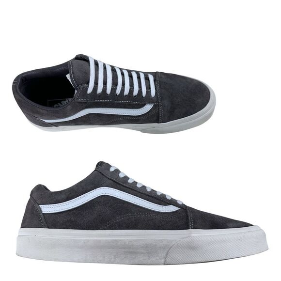 VANS HEIQ Eco-Dry Low-Top Gray Suede Unisex Lace-Up Sneakers 11.5(M) 13(W) - Picture 7 of 9